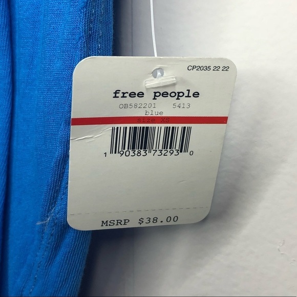 We The Free Distressed V-neck Tie Tee - Picture 6 of 7